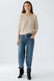 Pullover with Diamond Pattern