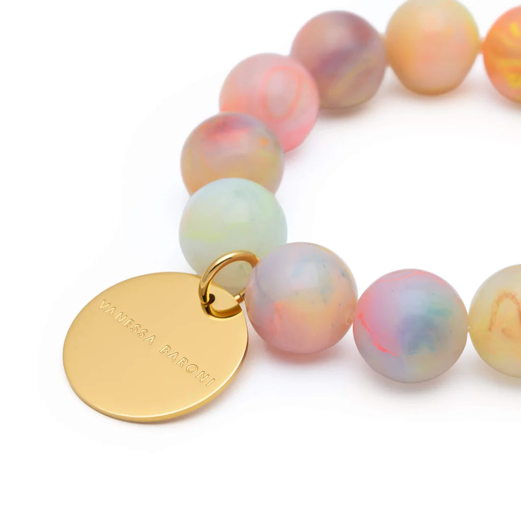 Vanessa Baroni Flex Bracelet in neon rainbow