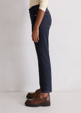 Dark Denim Marc O Polo Cropped Straight Leg Jeans