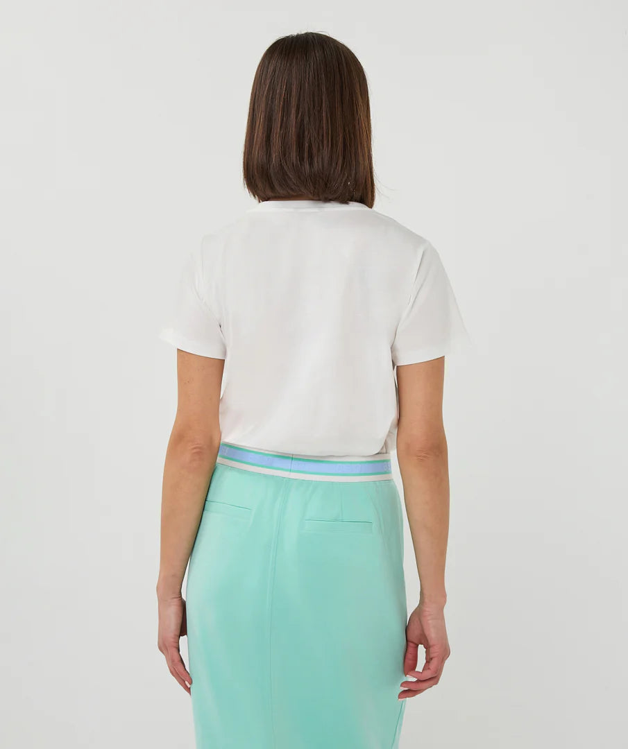 Blue and Mint Print T shirt