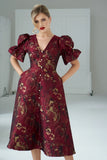 Callie Dress in Oxblood