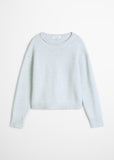 Cozy Round neck wool sweater in light blue