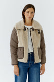 Reversible  teddy patched Jacket