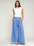 Blue Herringbone Trouser