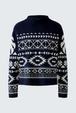 Pullover with Norwegian Pattern