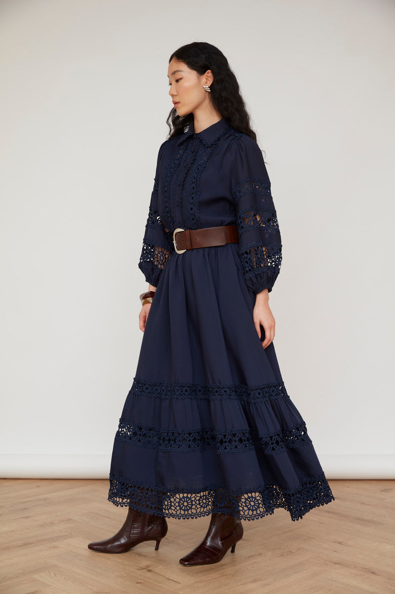 Farah Skirt in Navy