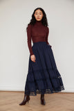 Farah Skirt in Navy