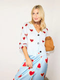 Baby Blue Heart Cardigan