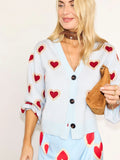 Baby Blue Heart Cardigan