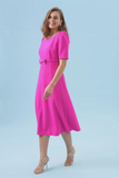 Pearl midi fuchsia