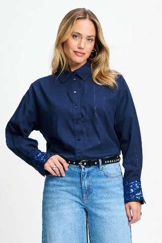 Lexi Blouse in Eternal Blue