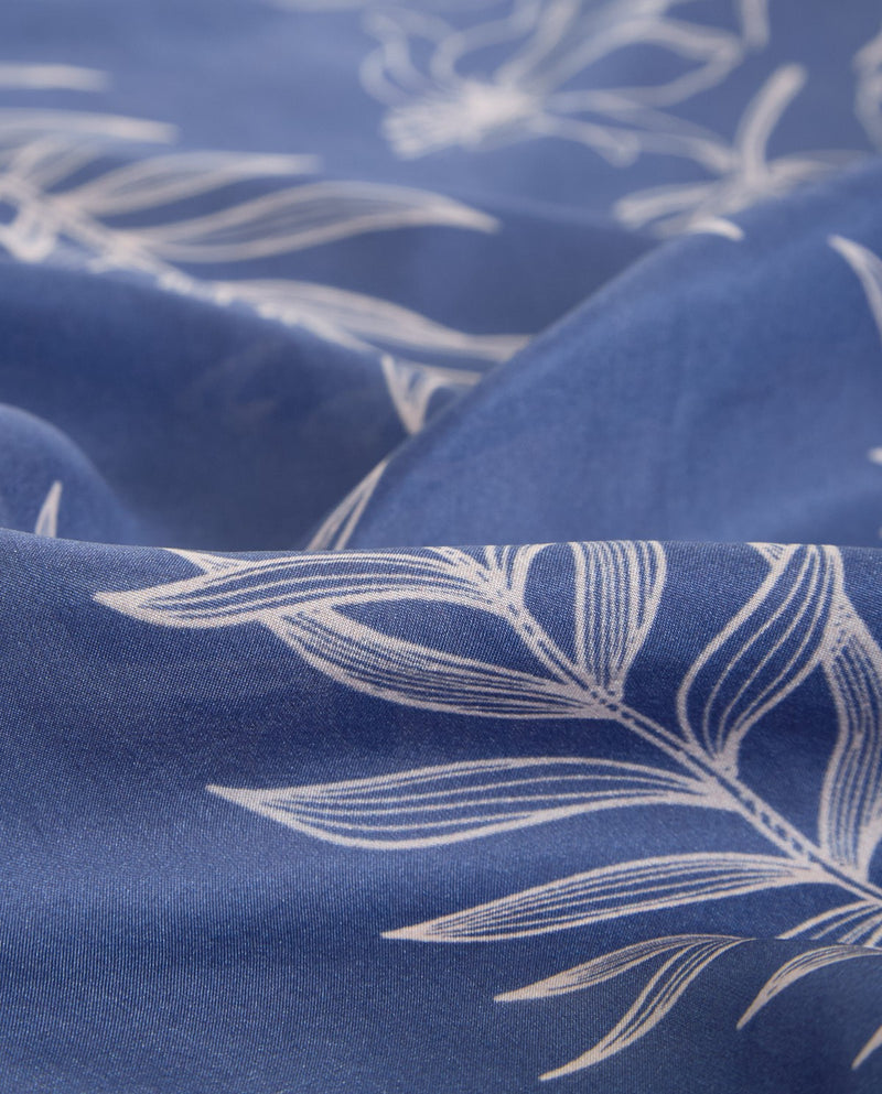 Blue Silk Square Scarf