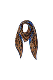 OUI Scarf in Camel/ Blue