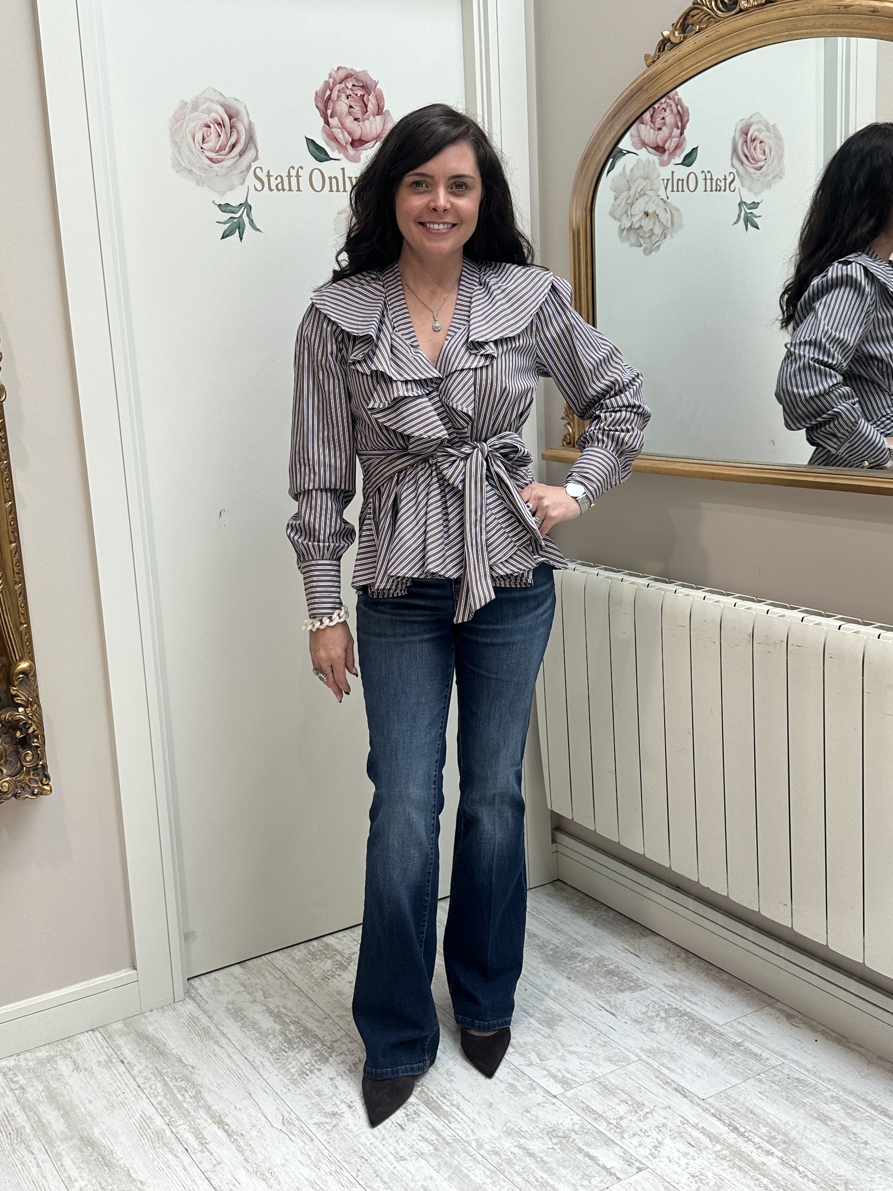 Denim Bootcut Cleanstone Pants