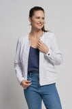 Pinns white jacket with zip detail