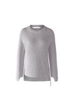 Grey sweater with zip detail 100 % cotton