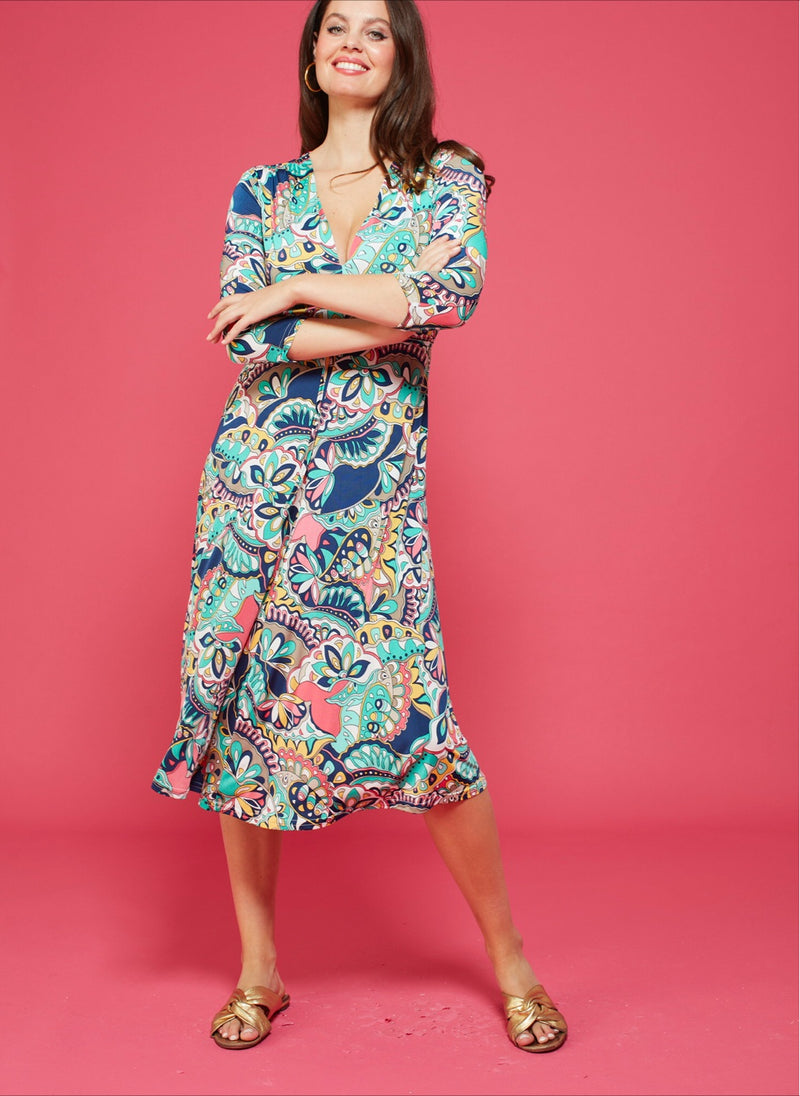 Amy dress iris aqua