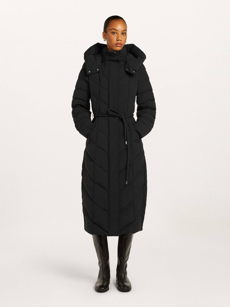 VALEA Long Black Coat