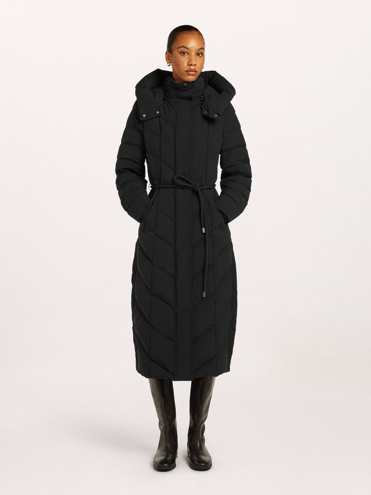 VALEA Long Black Coat