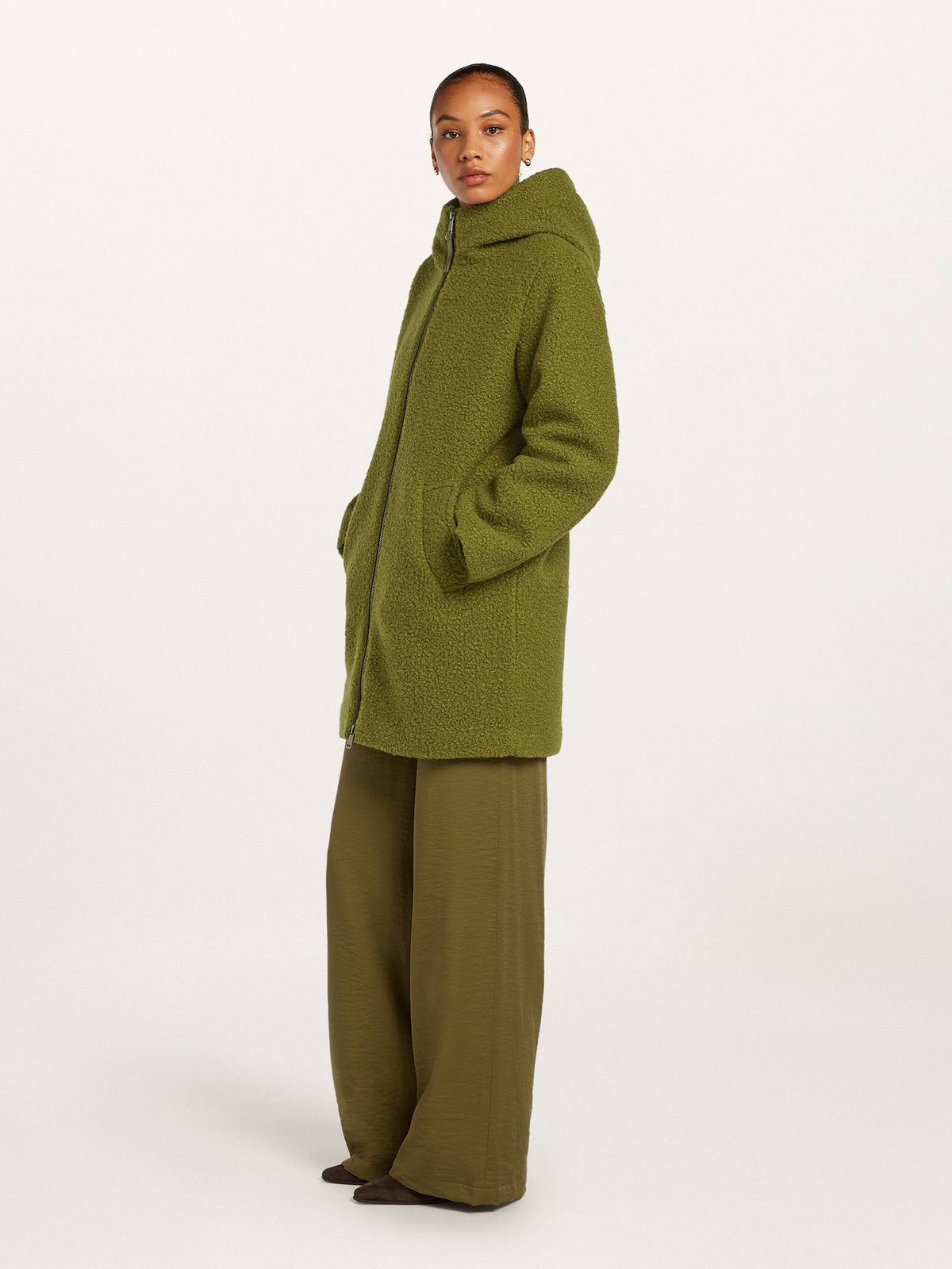 Keira Moss Green Coat