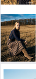 Marin Check/Navy Skirt