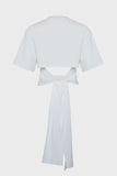 White T-Shirt with Adaptable Bow