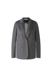 Grey jersey blazer with pinstripe