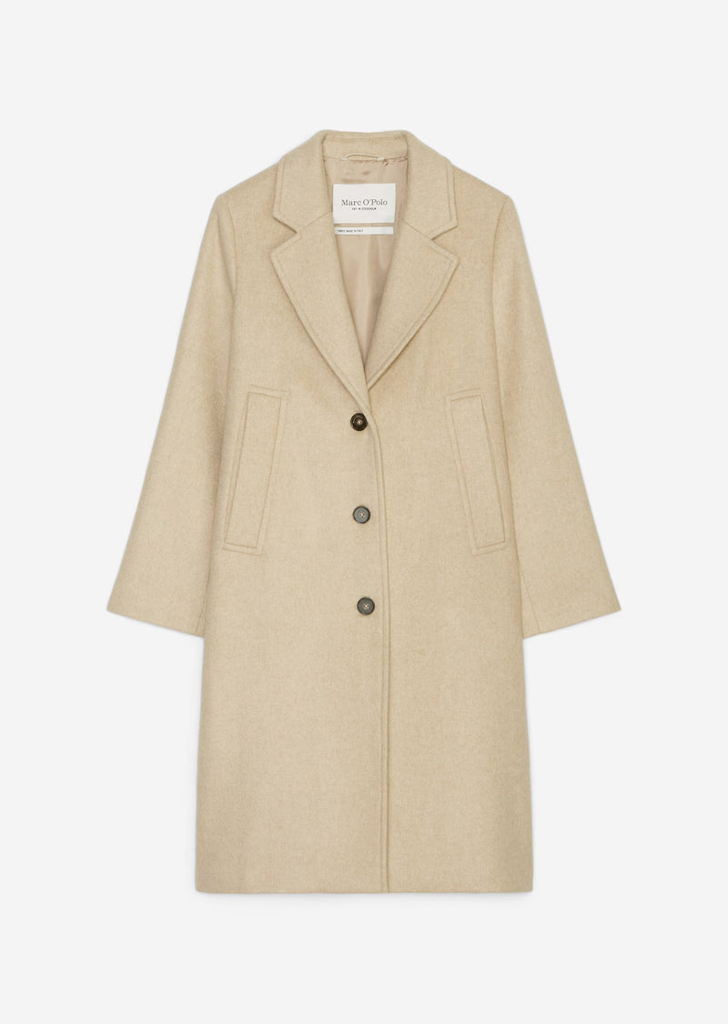 Blazer coat in blushed camel