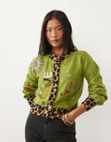 Olive Amour Forest Cardigan