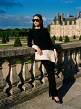 Black and cream 2 piece trouser outfit