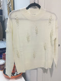 Cream jumper with pearl detail