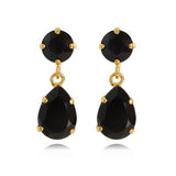 Mini drop earrings in Jet