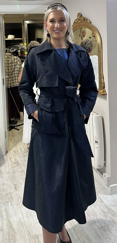 Dress Mac/ Coat with full skirt and belt MARIN