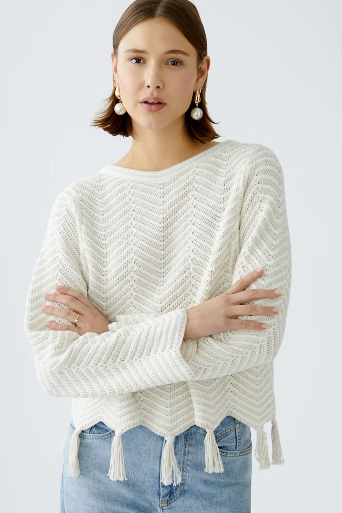 Knitted sweater in 3D look