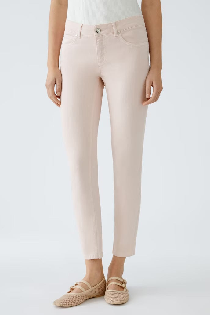 Cropped baxtor jeans in peach whip