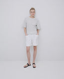 Off white shorts with drawstring waist