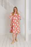 Koko dress in poppy red