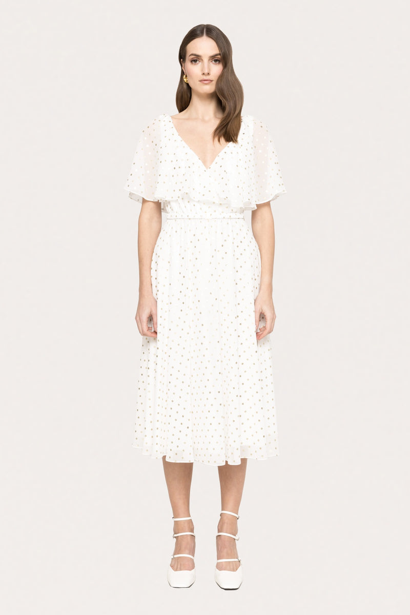 Polka - dots Midi Dress