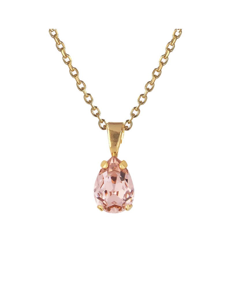 Caroline Svedbom Mini Drop necklace in vintage pink
