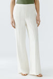 Flowing slip on trousers in creamy champagne colour