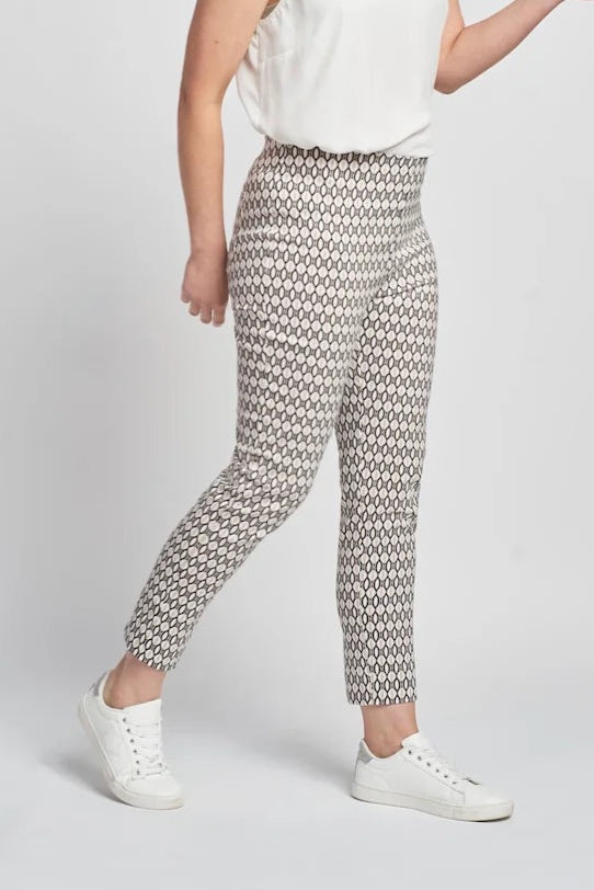 Slim leg ankle grazer with back split