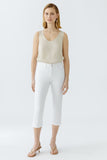 Capri pants in white