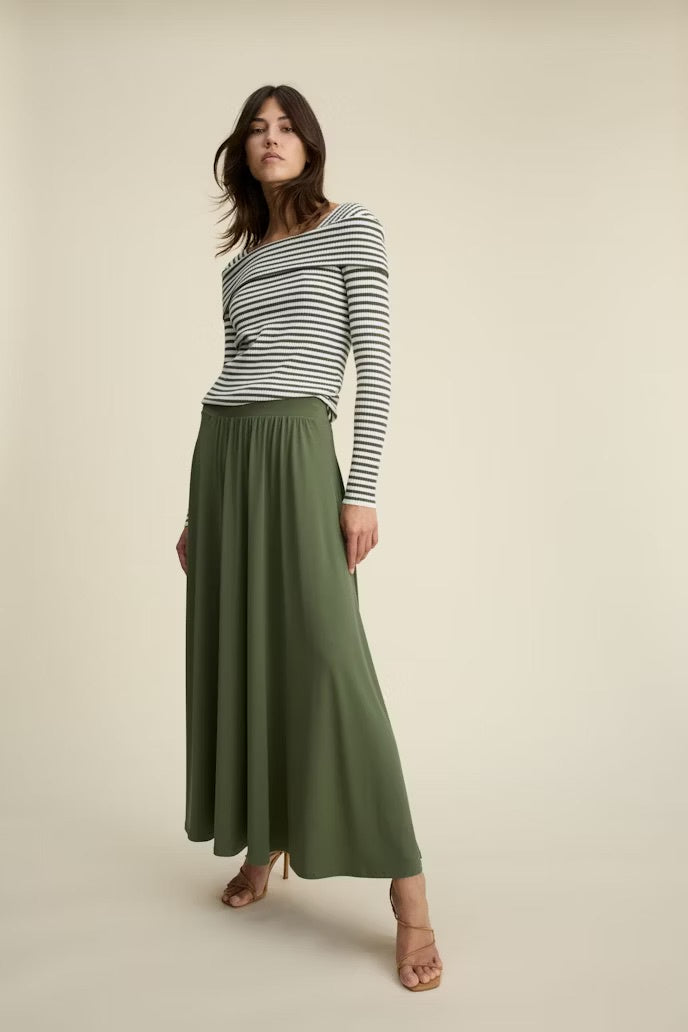 Khaki Long Skirt