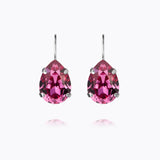Mini drop dark rose earring