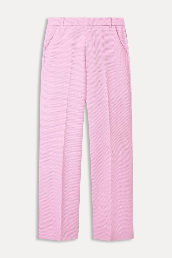 Wide leg pants in rose pink