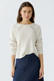 Pullover with Piaced Metal Rivets