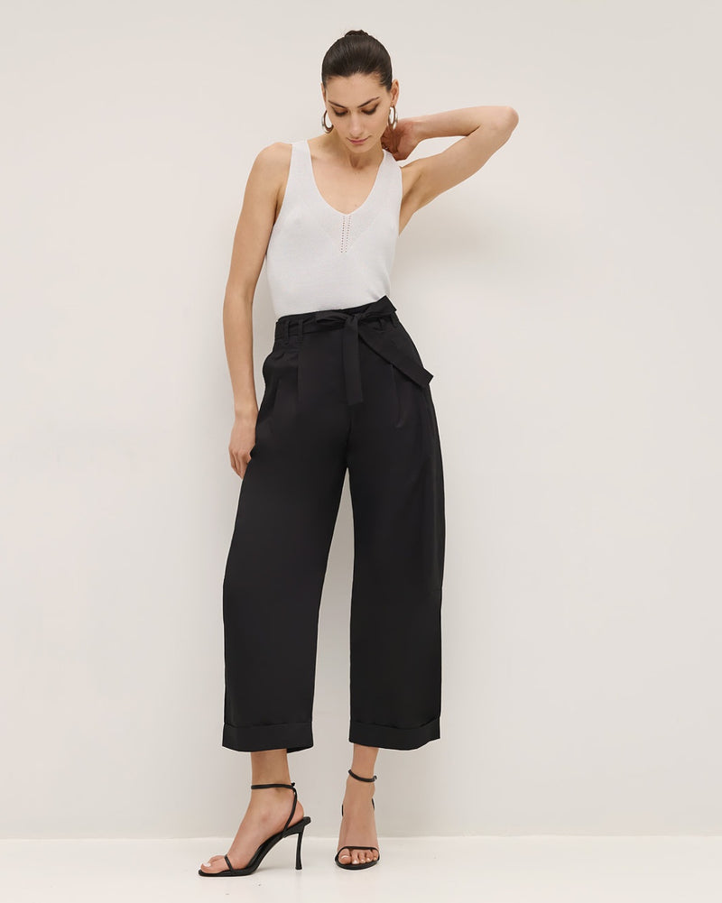 Silver Knit VNeck Top