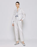 Silver Bomber with Metallic Trim