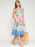 Beach Print Skirt