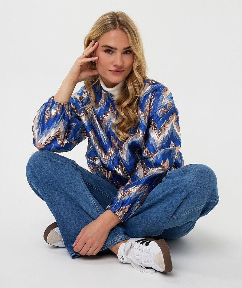 Zigzag Bomber Jacket